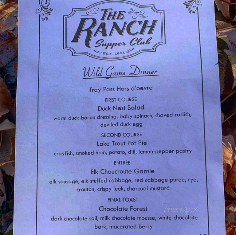Ranch Supper Club - Hayward, WI