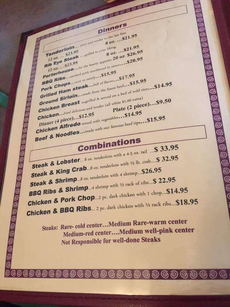 Three Mile House - Hazel Green, WI menu_pic