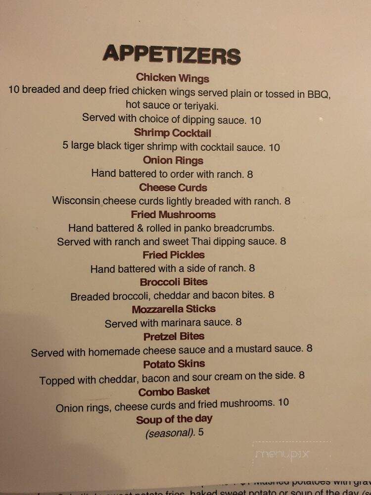 Three Mile House - Hazel Green, WI menu_pic