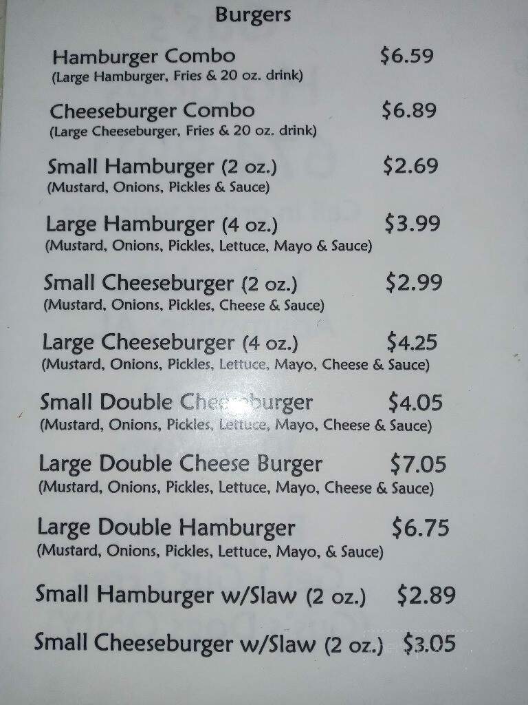 Gus's Hot Dogs - Adamsville, AL menu_pic