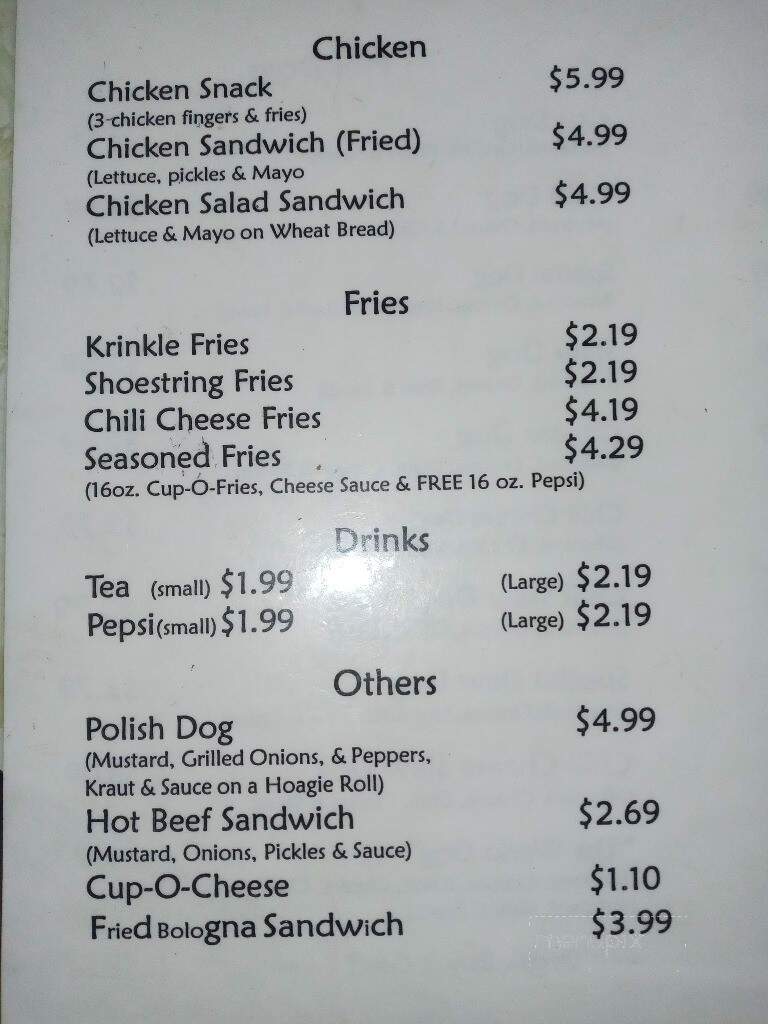 Gus's Hot Dogs - Adamsville, AL menu_pic