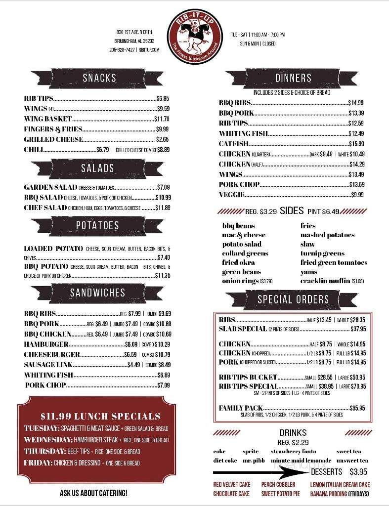 Rib-It-Up - Birmingham, AL menu_pic