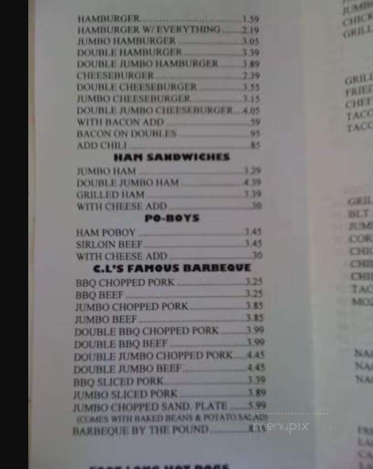 Ray's - Monticello, AR menu_pic