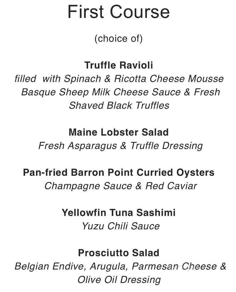 Shiro Restaurant - South Pasadena, CA menu_pic