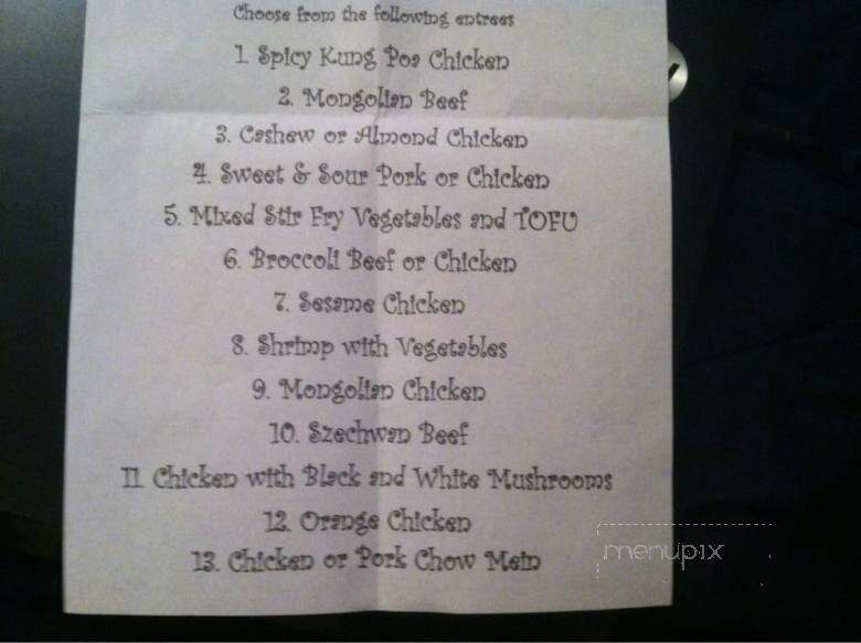 Chinatown Restaurant - Encinitas, CA menu_pic