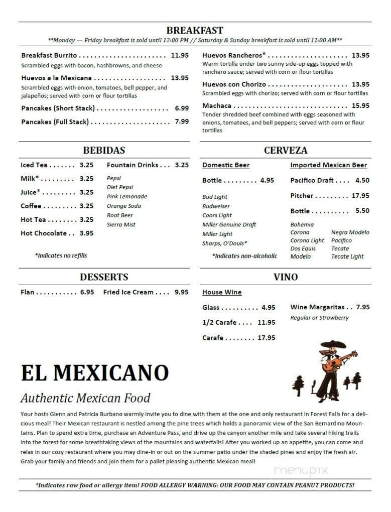 El Mexicano - Forest Falls, CA