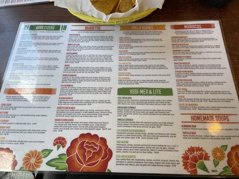 Casa Ramos Mexican Restaurant - Mount Shasta, CA menu_pic