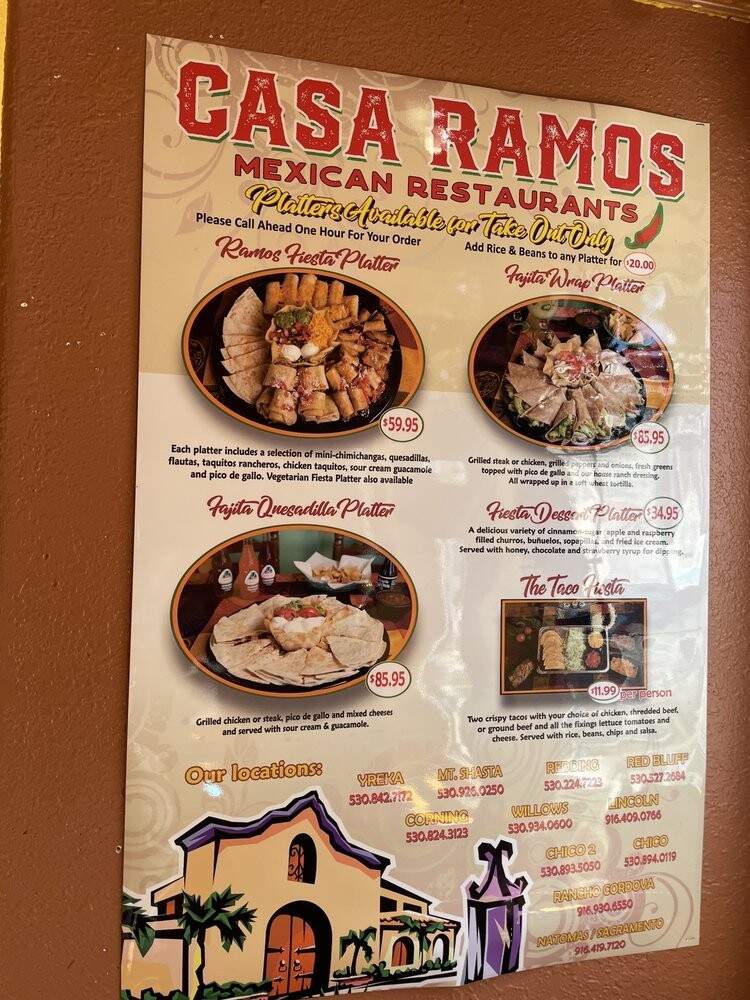 Casa Ramos Mexican Restaurant - Mount Shasta, CA menu_pic
