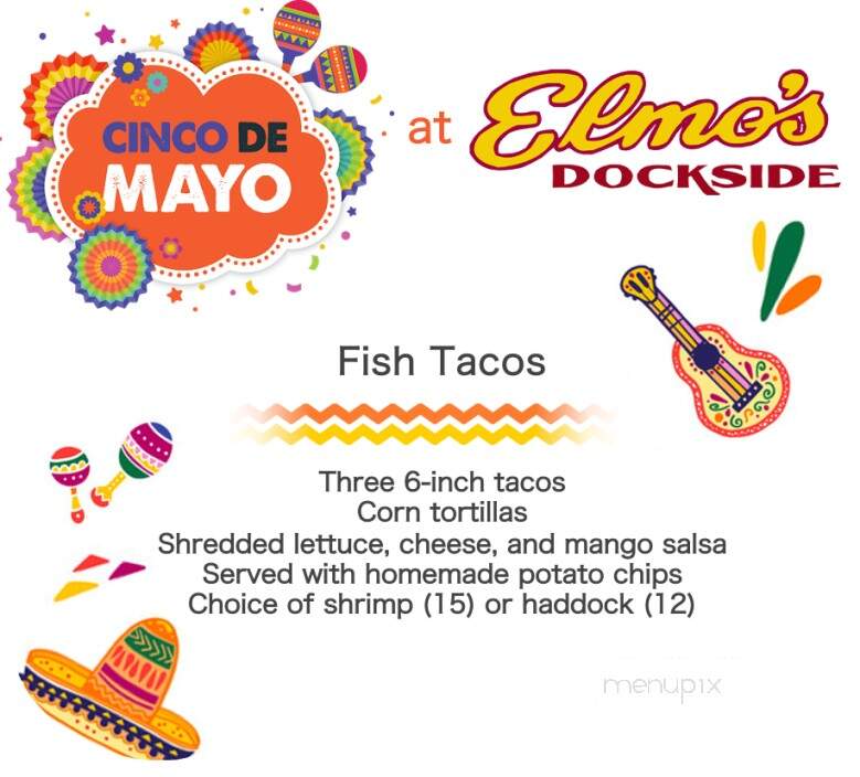 Elmo's Dockside - Vernon-Rockville, CT menu_pic