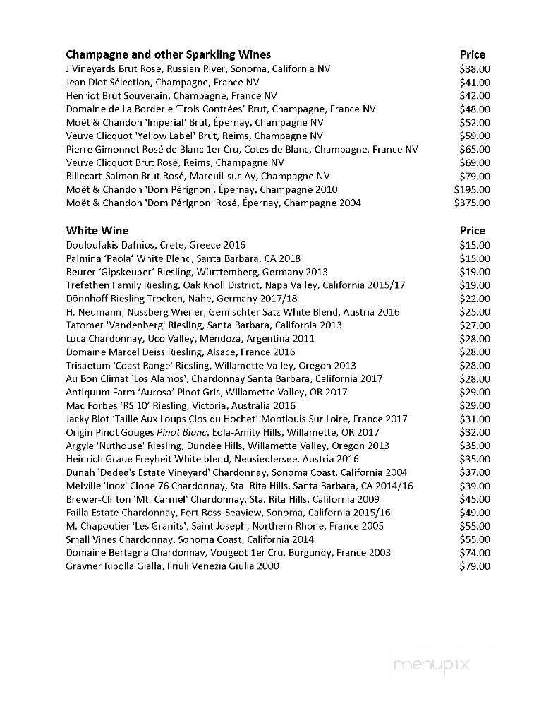 Water Grill South Coast Plaza - Costa Mesa, CA menu_pic