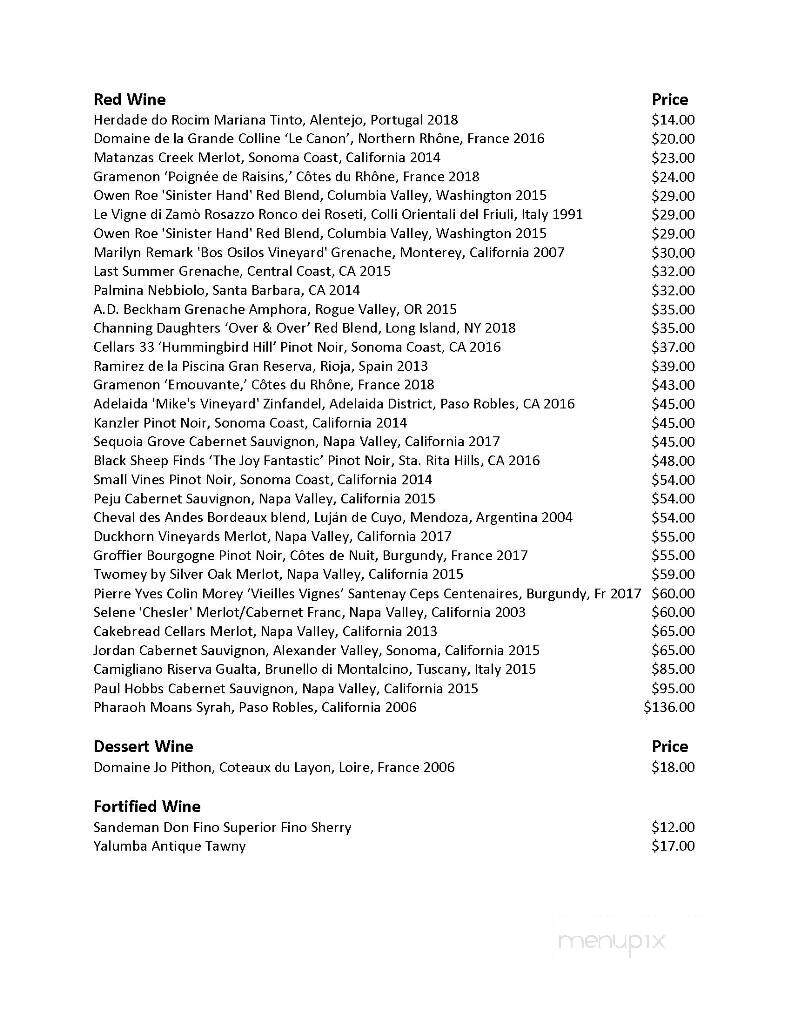 Water Grill South Coast Plaza - Costa Mesa, CA menu_pic