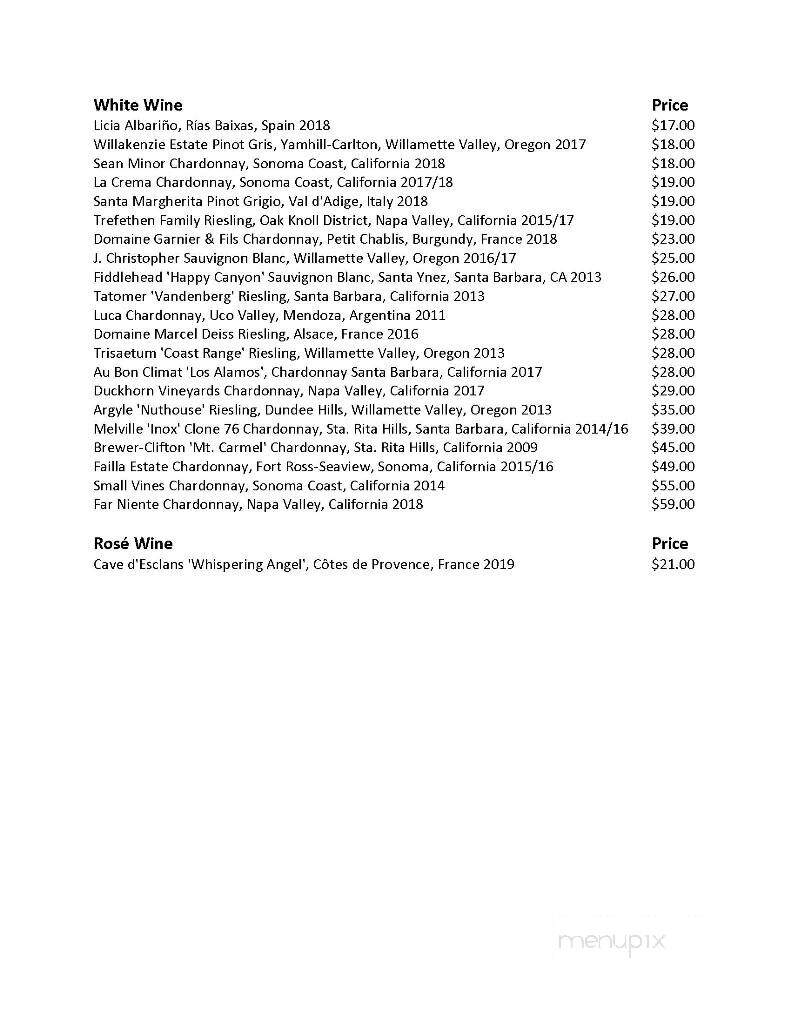 Water Grill South Coast Plaza - Costa Mesa, CA menu_pic