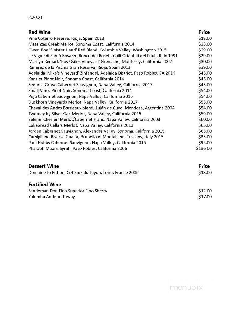 Water Grill South Coast Plaza - Costa Mesa, CA menu_pic