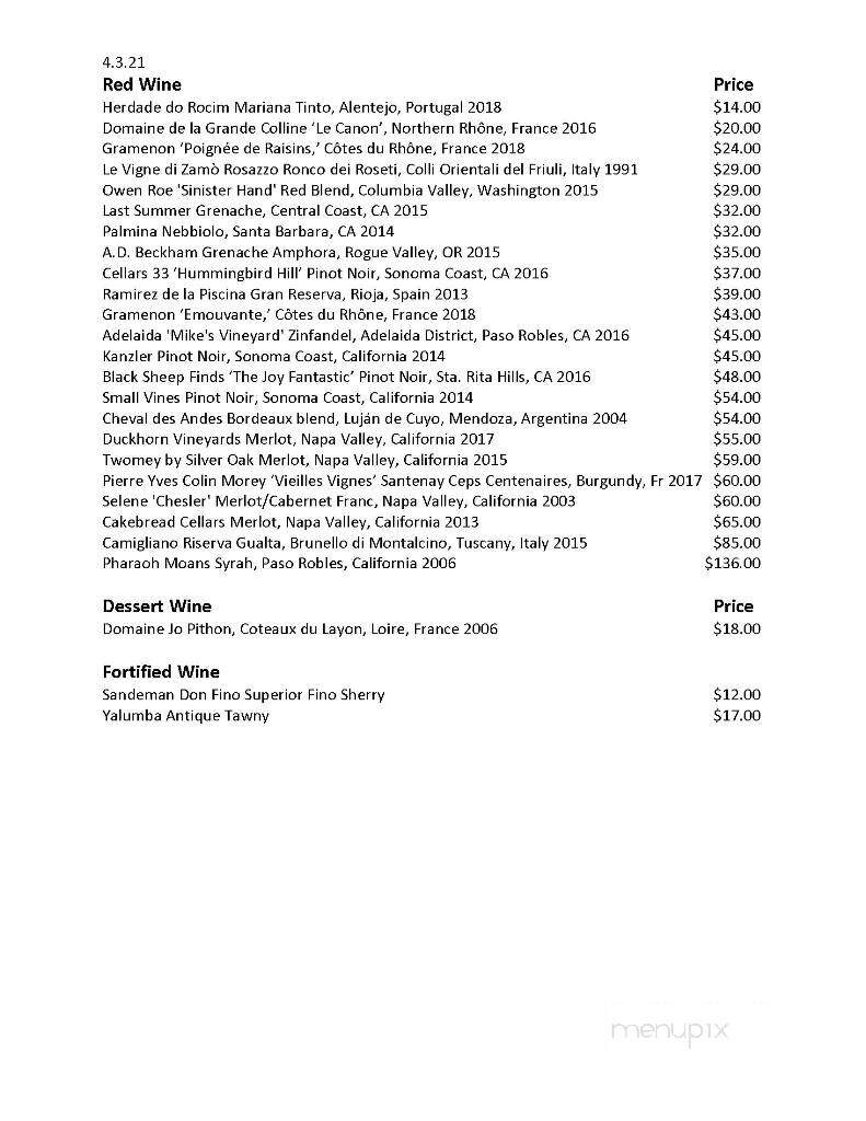 Water Grill South Coast Plaza - Costa Mesa, CA menu_pic