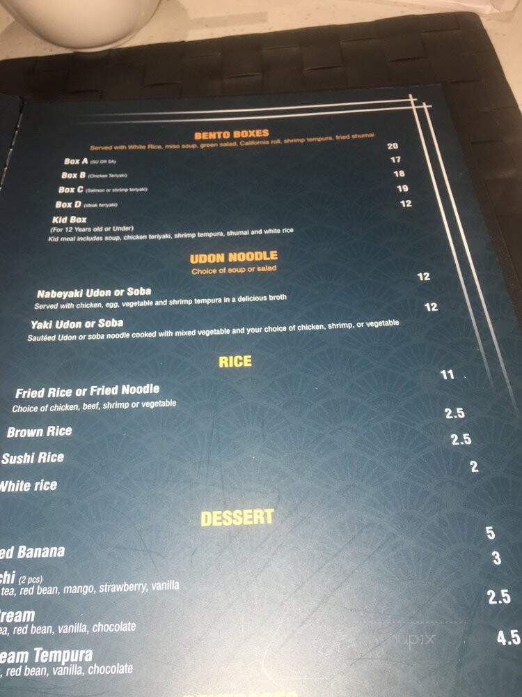 Nagoya Sushi & Hibachi - Howell, NJ menu_pic