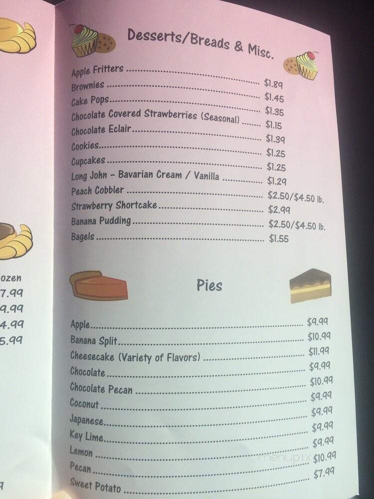 Burney's Sweets & More - Fayetteville, NC menu_pic