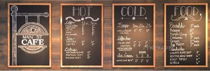 Main St Cafe - Battle Ground, WA menu_pic