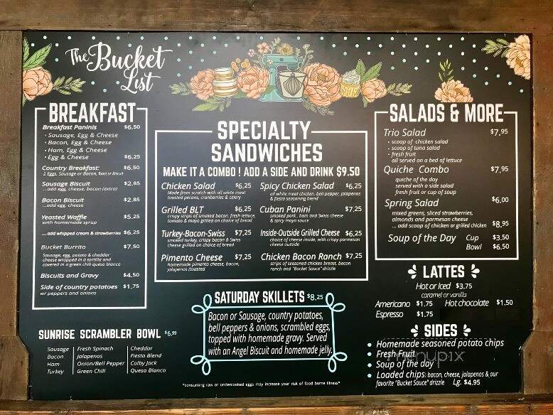 Bent Bucket Bakery - Lipan, TX menu_pic