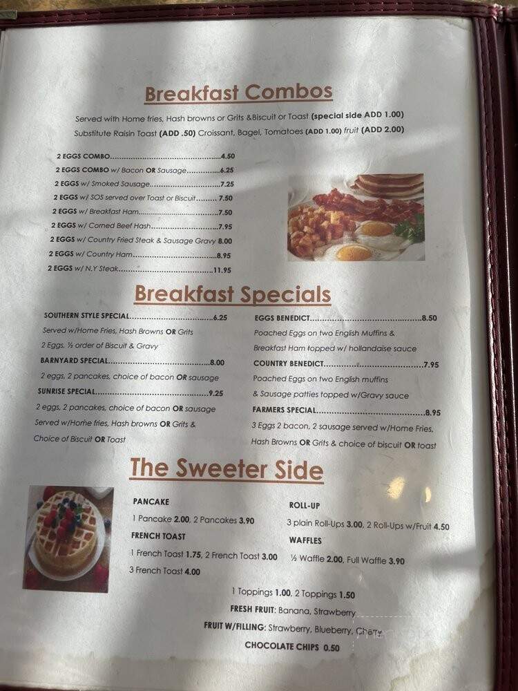 Dora Cafe - Mount Dora, FL menu_pic