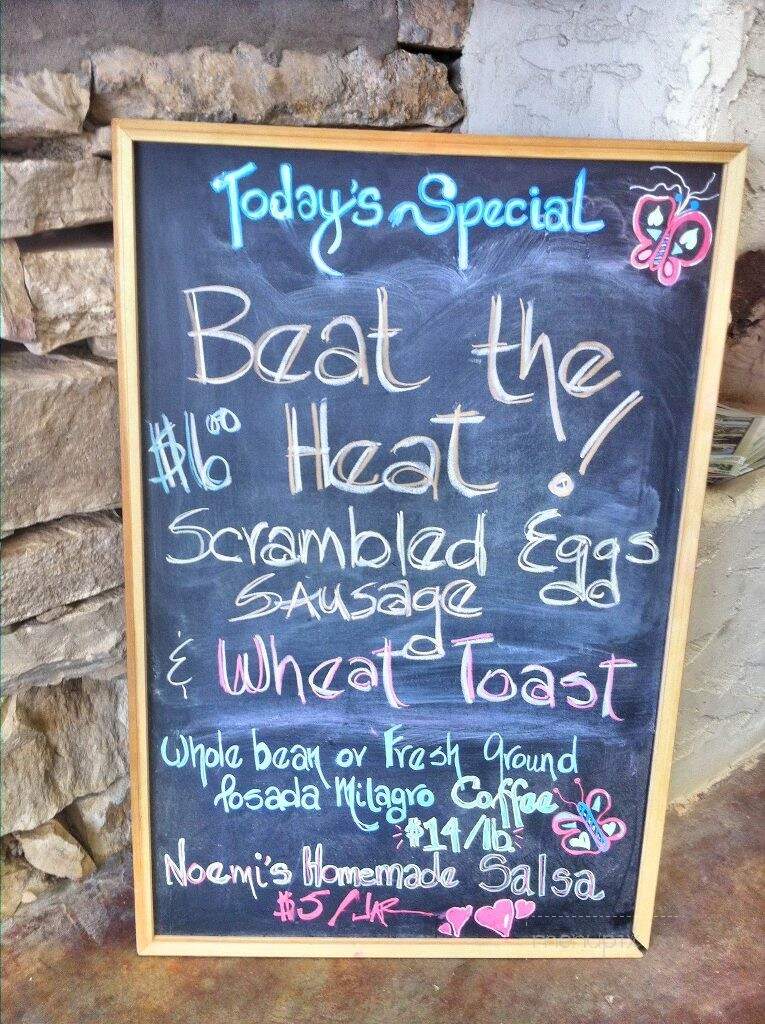 La Posada Milagro - Terlingua, TX menu_pic