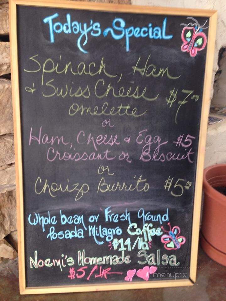 La Posada Milagro - Terlingua, TX menu_pic