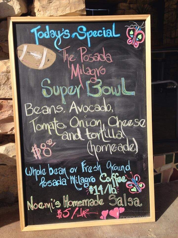 La Posada Milagro - Terlingua, TX menu_pic