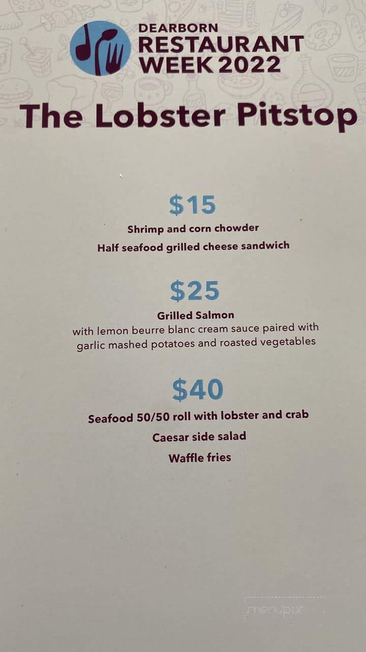 The Lobster Food Truck - Oak Park, MI menu_pic
