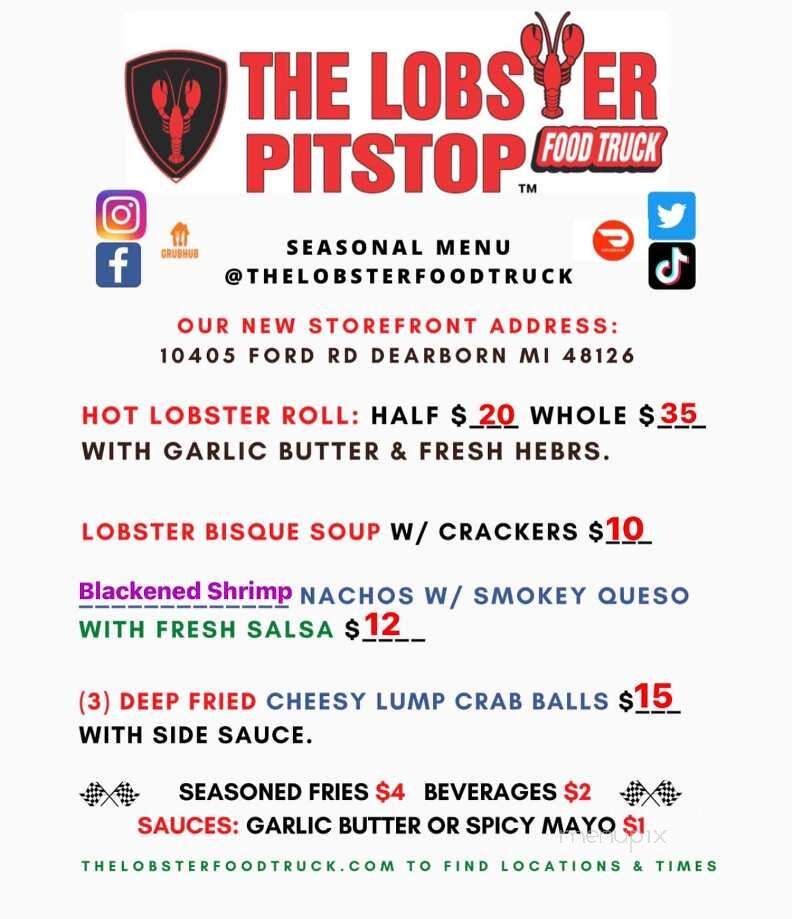 The Lobster Food Truck - Oak Park, MI menu_pic
