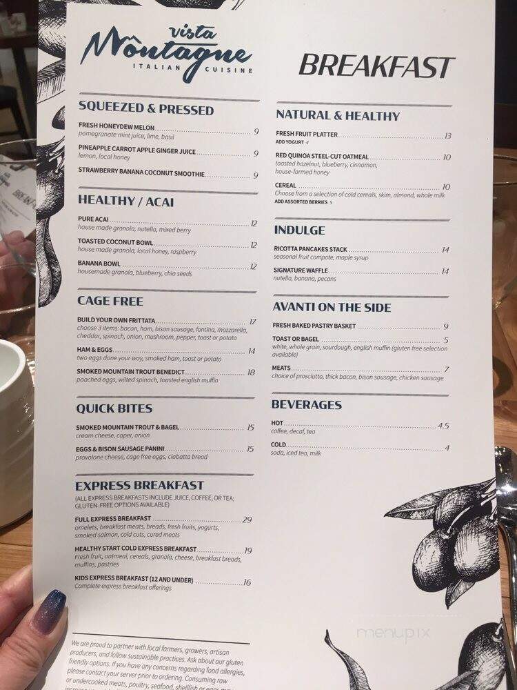 Vista Montagne - Aurora, CO menu_pic