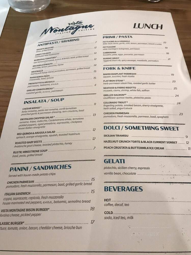 Vista Montagne - Aurora, CO menu_pic