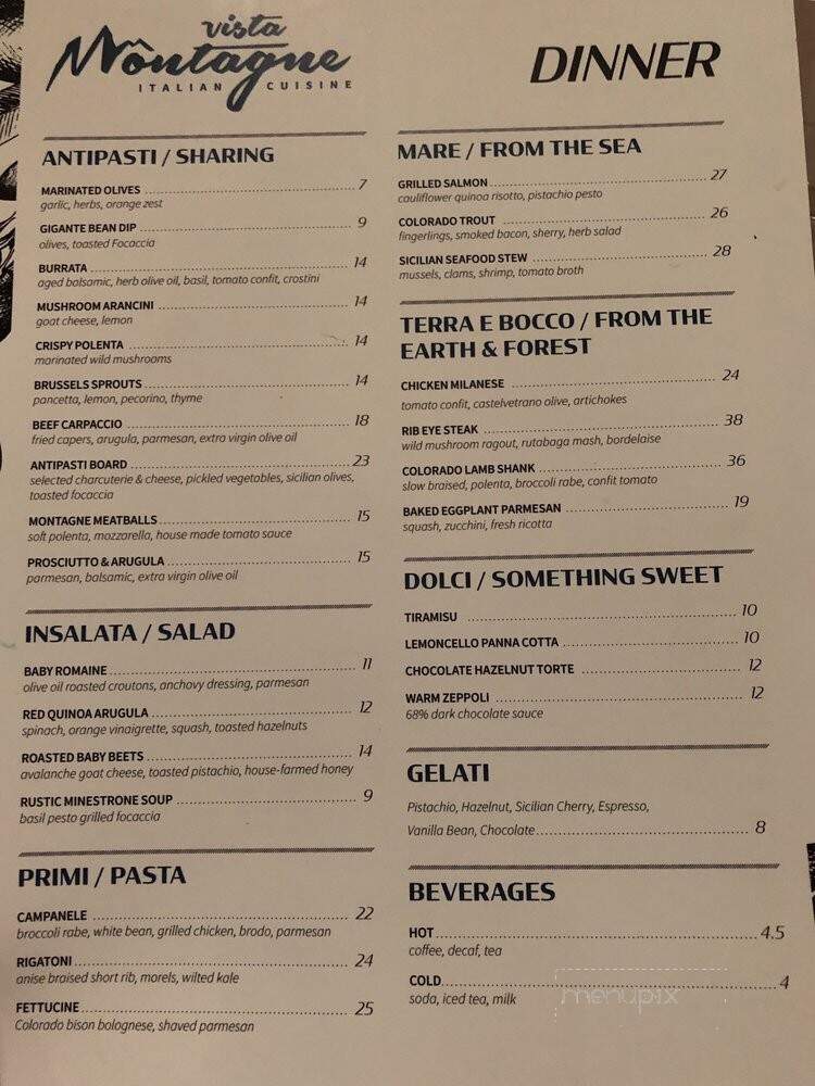 Vista Montagne - Aurora, CO menu_pic