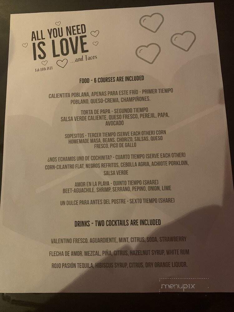 Malinche Mexican Culinary Experience - Ellisville, MO menu_pic