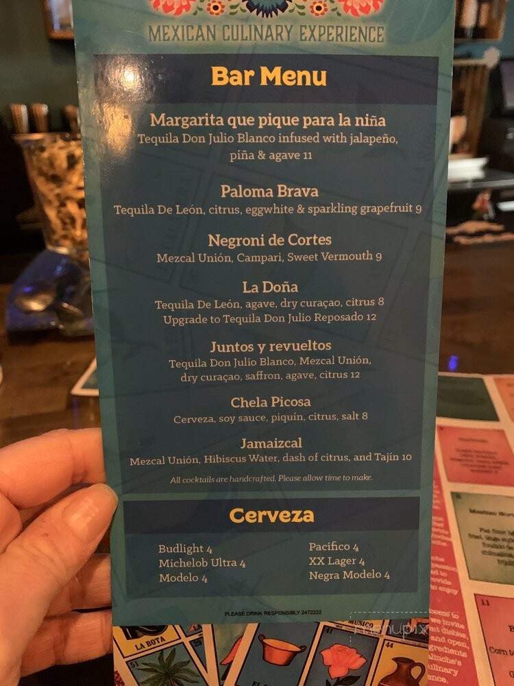 Malinche Mexican Culinary Experience - Ellisville, MO menu_pic