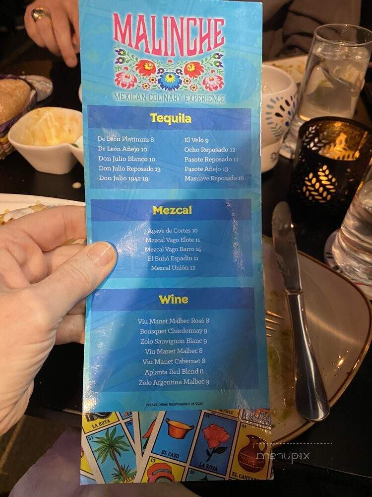 Malinche Mexican Culinary Experience - Ellisville, MO menu_pic