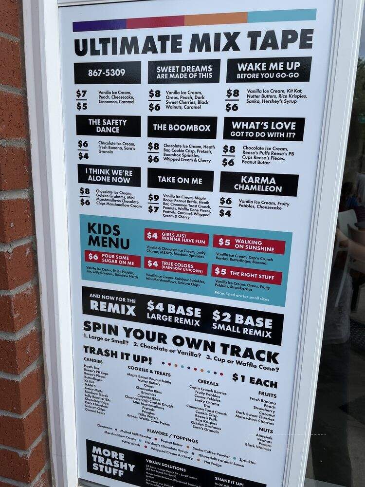 Trash Creamery - Bentonville, AR menu_pic