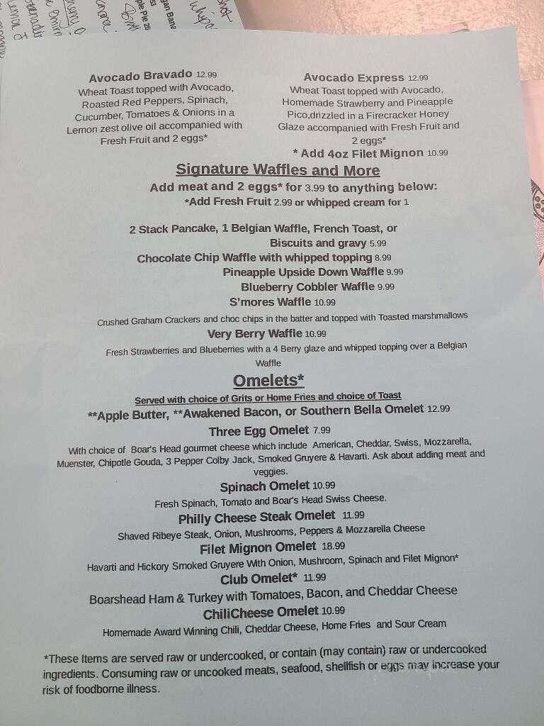 Toasted - Calabash, NC menu_pic