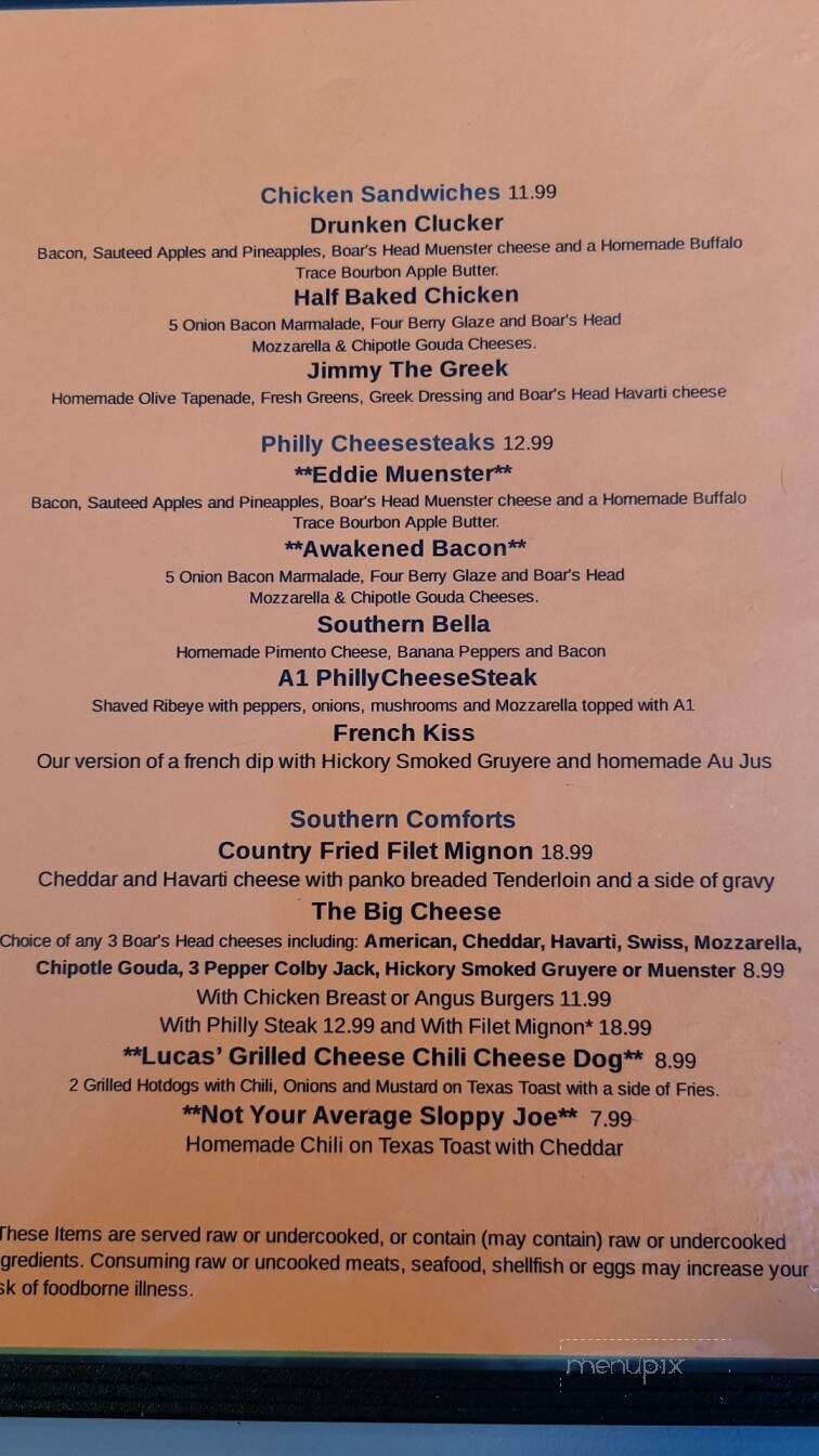 Toasted - Calabash, NC menu_pic