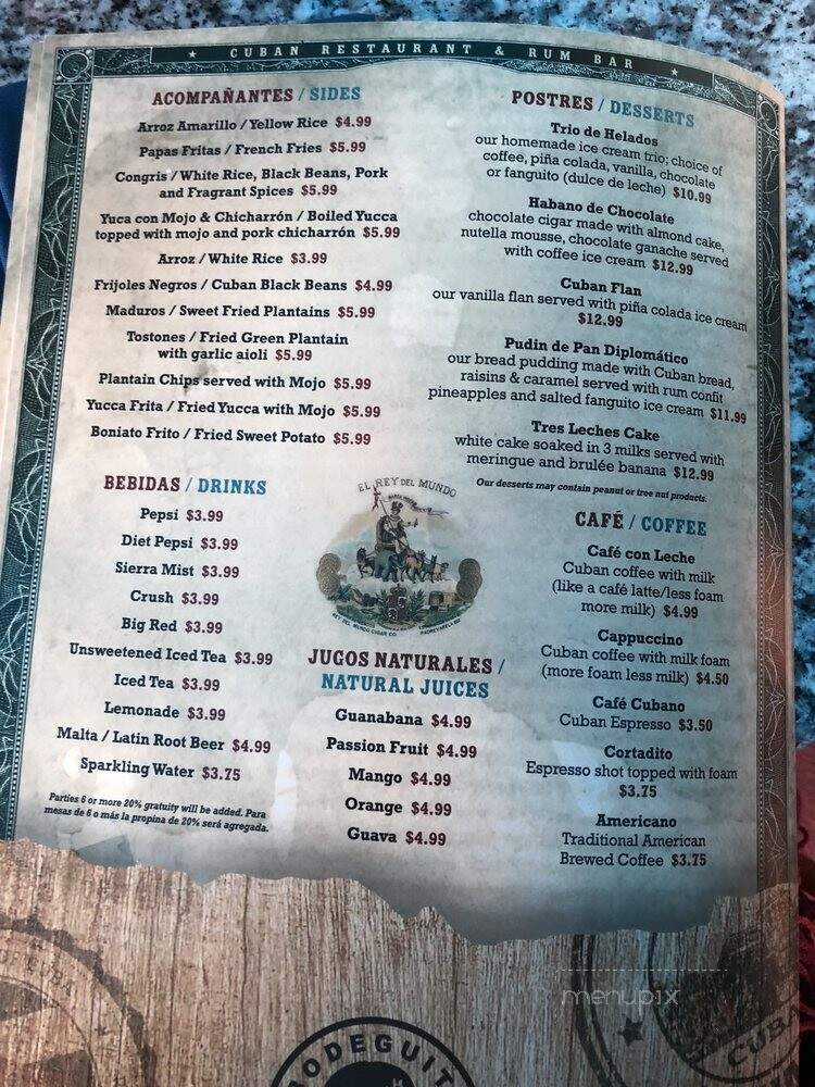 La Bodeguita de Mima - Louisville, KY menu_pic