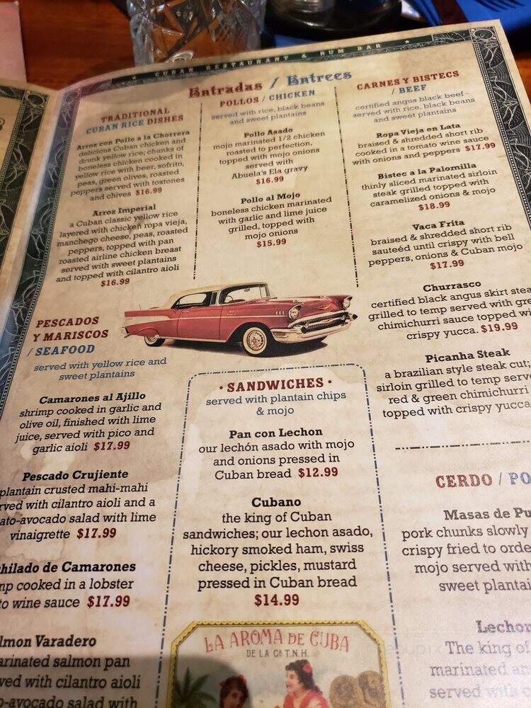 La Bodeguita de Mima - Louisville, KY menu_pic