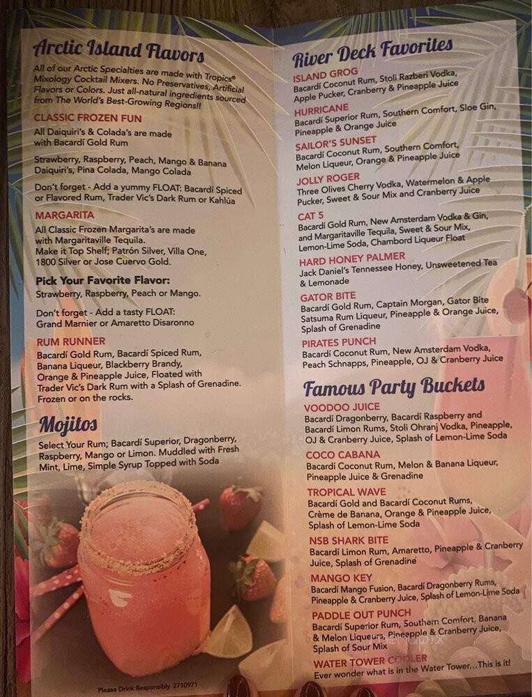 River Deck - New Smyrna Beach, FL menu_pic
