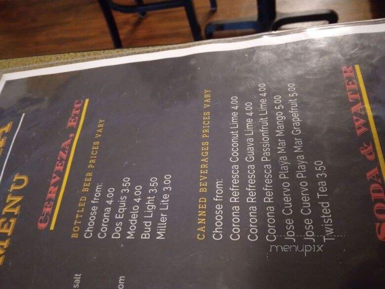 La Taqueria - Cobleskill, NY menu_pic