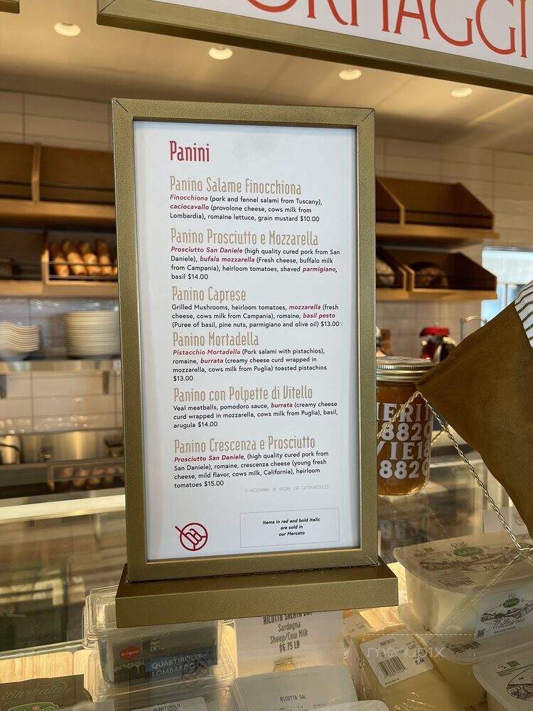 Bottega Angelina - Laguna Niguel, CA menu_pic