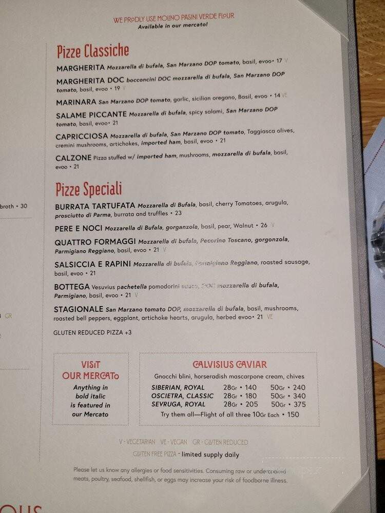 Bottega Angelina - Laguna Niguel, CA menu_pic