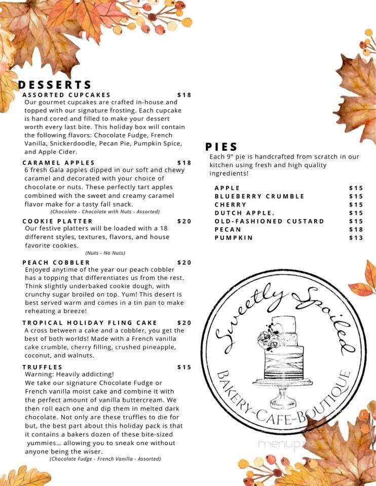 Sweetly Spoiled - Marion, MT menu_pic