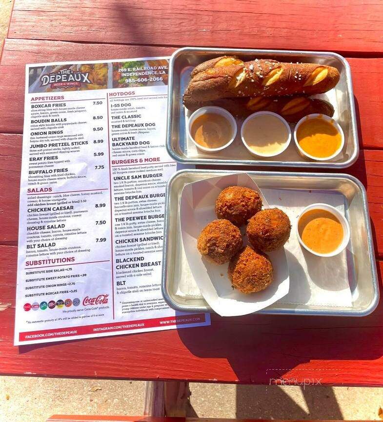 The Depeaux - Independence, LA menu_pic