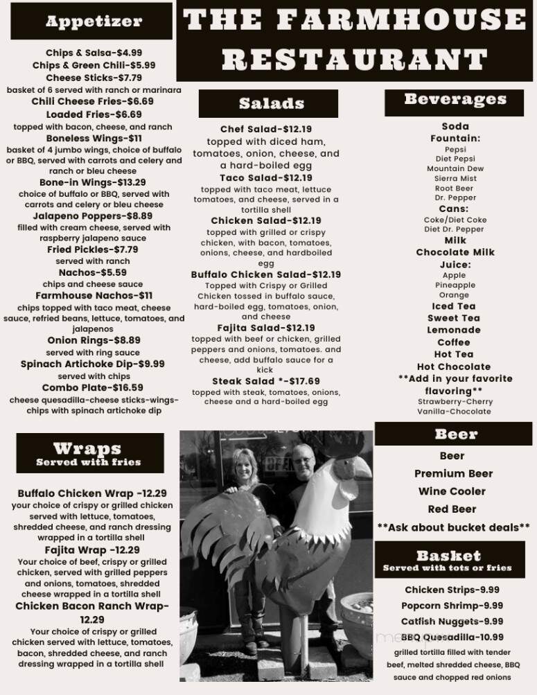 The Farmhouse - Sharon Springs, KS menu_pic