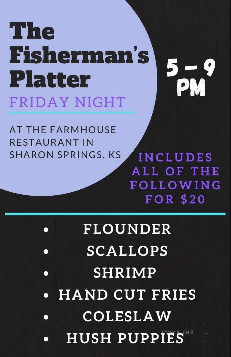 The Farmhouse - Sharon Springs, KS menu_pic