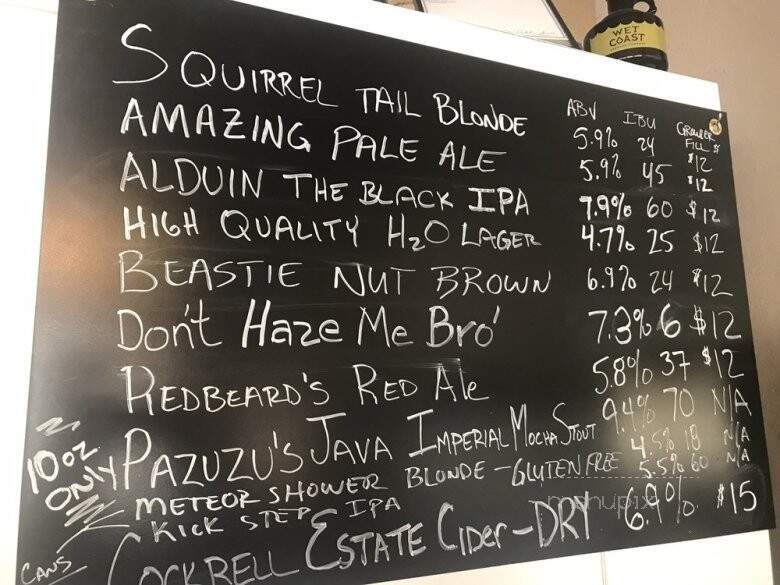 Acorn Brewing - Edgewood, WA menu_pic