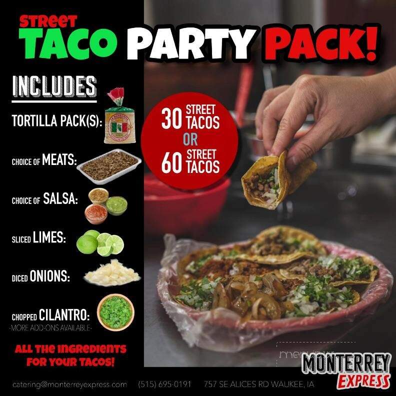 Monterrey Express - Waukee, IA menu_pic