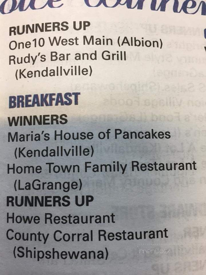 Country Corral Restaurant - Shipshewana, IN menu_pic